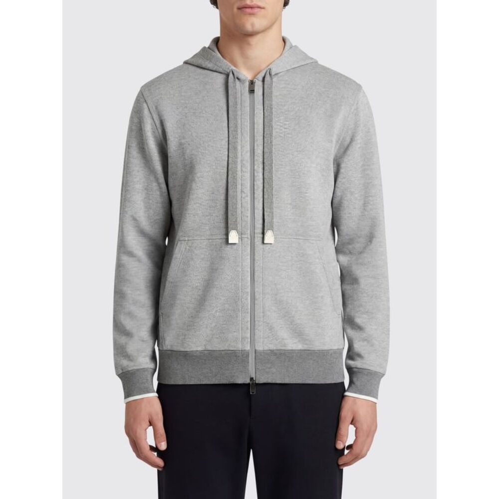 Brioni Sweatshirt Men Grey